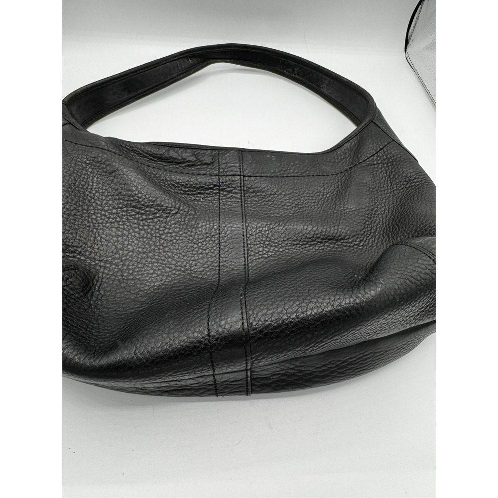 COACH Ergo Leather Tote Bag Black Grained Leather Handbag Authentic GC PT3 - Picture 6 of 9